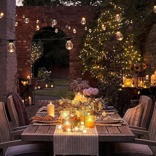 Guirlande 10 sources lumineuses 10M 10xE27 Noir IP65 Luminaire - installations Default Title Alessandro Design
