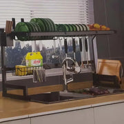 Drain d'évier, acier inoxydable SUS304, noir, OD/SK001