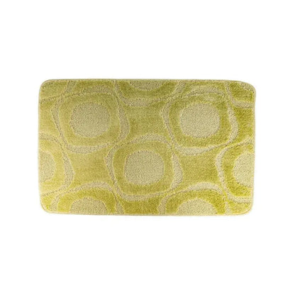 Lot de 3 tapis de bain, 50x40 cm, vert, antidérapant