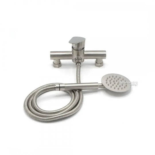 Ensemble de robinets et de tuyaux, acier inoxydable SUS304, satiné, robinets et colonnes de douche LY011 Titre par défaut Alessandro Design