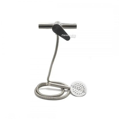 Ensemble batterie et tuyau, acier inoxydable SUS304, finition satinée, LY011