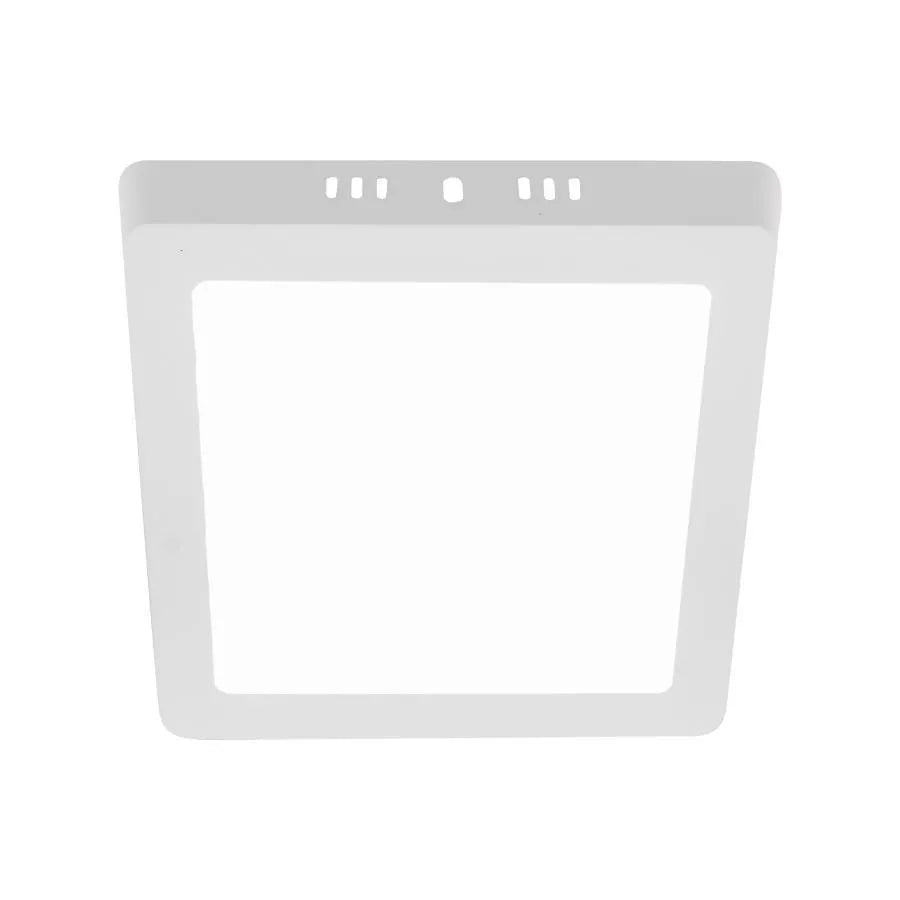 Spot LED appliqué, 12W, 6400K, métal et acrylique, blanc