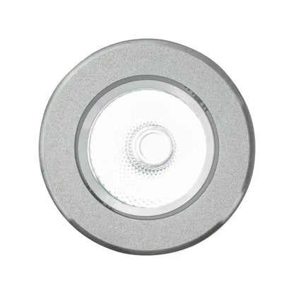 Spot LED encastrable, 5W, Métal, Argent