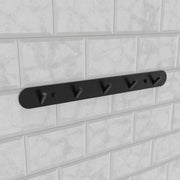 Porte-serviettes et accessoires de salle de bain 37 cm en aluminium noir