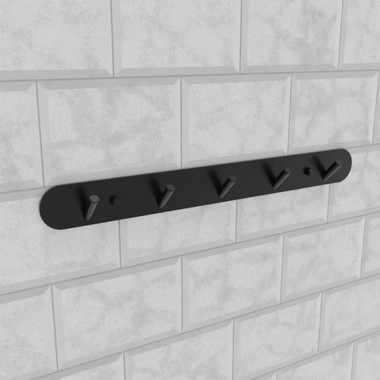Porte-serviettes et accessoires de salle de bain 37 cm aluminium noir Default Title Alessandro Design