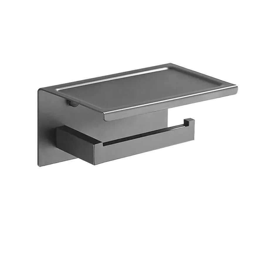 Porte-papier toilette avec porte-téléphone/parfum gris GJ617