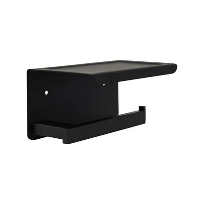 Porte-Papier Hygiénique avec Support de Téléphone/Parfum Noir GJ610