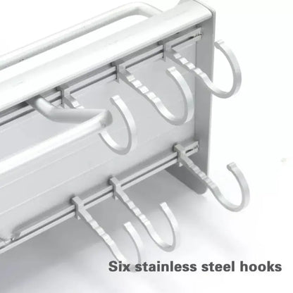 Support en métal pour ustensiles de cuisine, satiné, métal