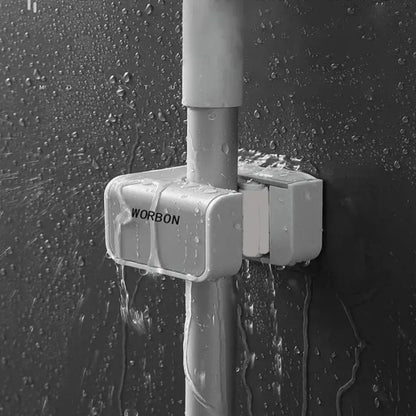 Support multifonctionnel, gris, autocollant