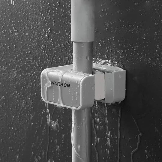 Support Multifonctionnel, Gris, Accessoires de Salle de Bain Autocollants Default Title Alessandro Design