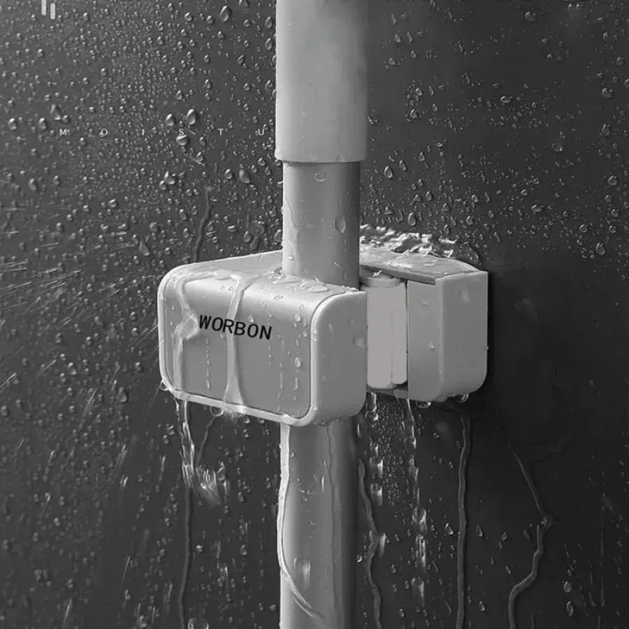 Support multifonctionnel, gris, autocollant