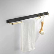 Porte-serviettes et accessoires de salle de bain noir or GJ621