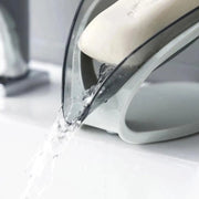 Porte-savon avec drain, plastique, 14*13*8 cm, rose