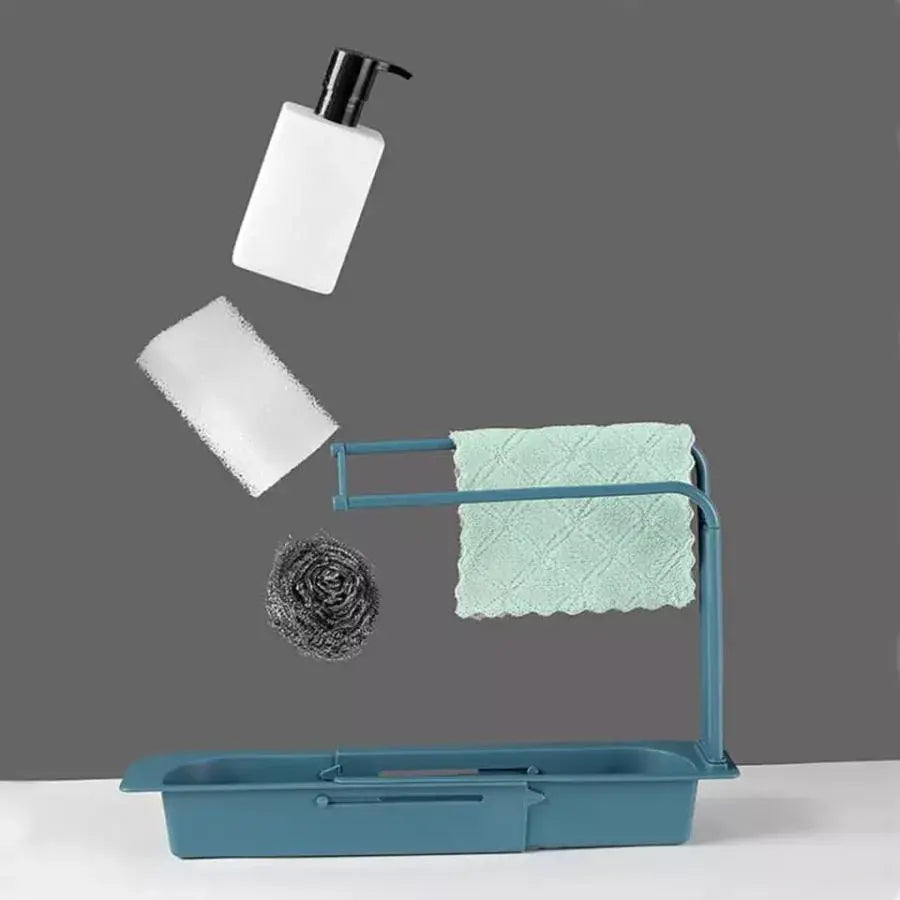 Support télescopique pour évier, 50 cm, vert