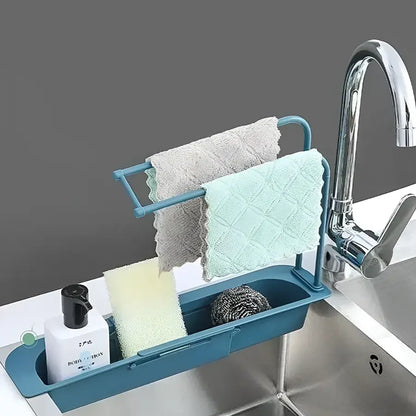 Support télescopique pour évier, 50 cm, vert