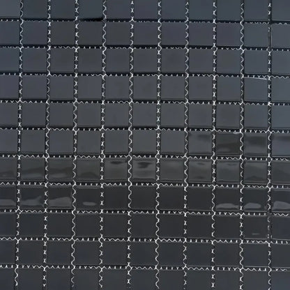 Papier peint 3D autocollant, 30 cm*30 cm*0,3 cm, verre, noir