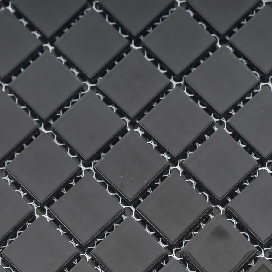 Papier peint 3D autocollant, 30 cm*30 cm*0,3 cm, verre, noir