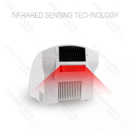 Sèche-mains avec capteur, 1800W, blanc, Abs