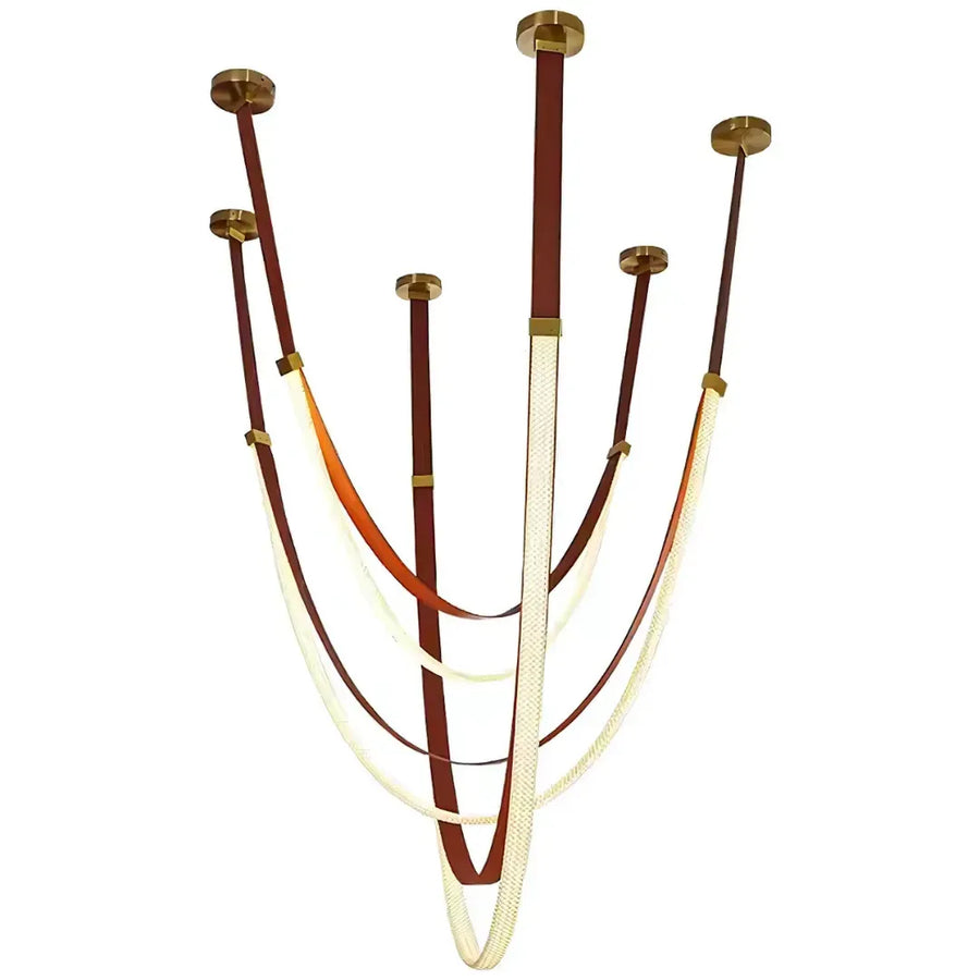 Lustre moderne, LED, ARIA Largo, 34W, Lumière chaude, Marron