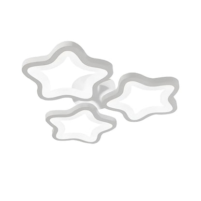 Lustre LED STELARIUM 22W, 3 Étoiles, Lumière froide, Blanc