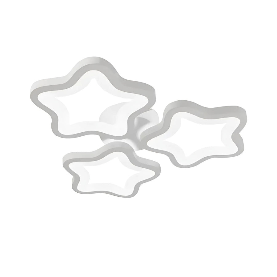 Lustre LED STELARIUM 22W, 3 Étoiles, Lumière froide, Blanc