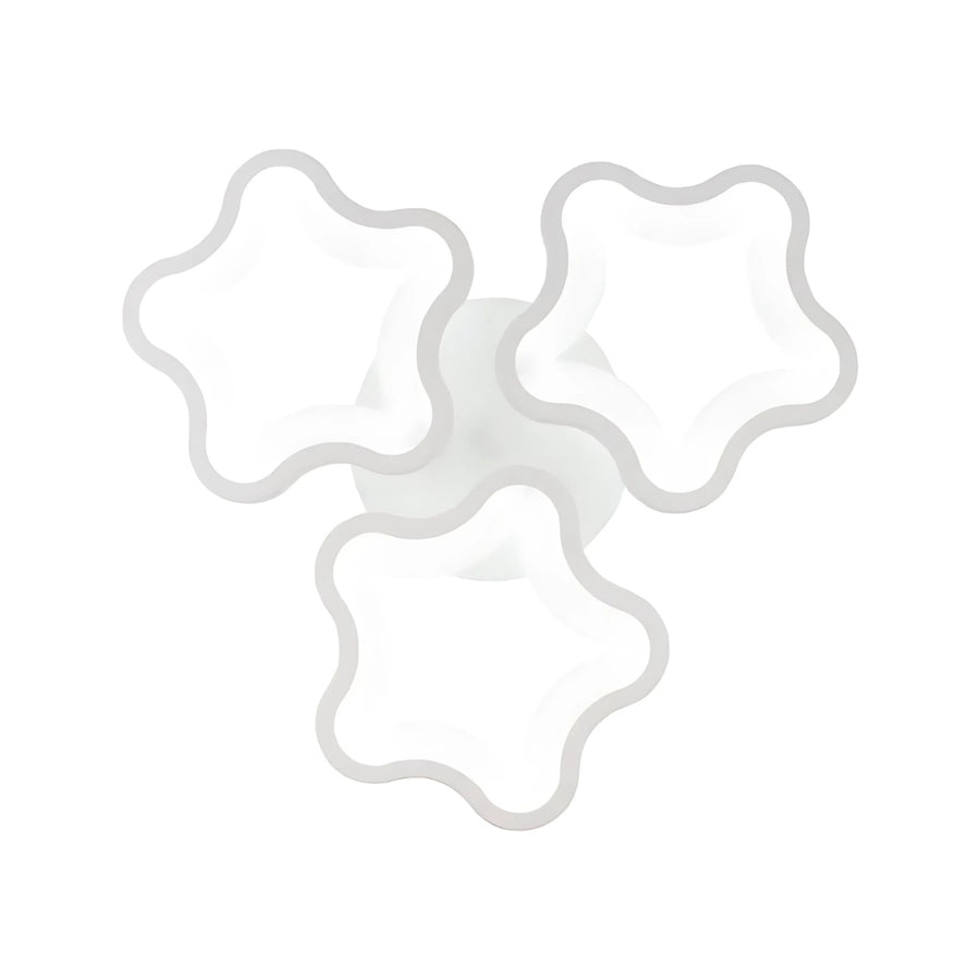 Lustre LED STELARIUM 22W, 3 Étoiles, Lumière froide, Blanc